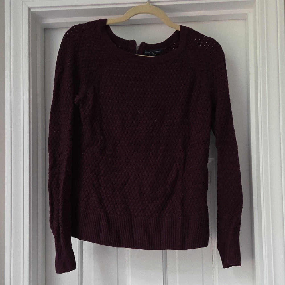 American Eagle Outfitters Purple Crew Neck Sweater